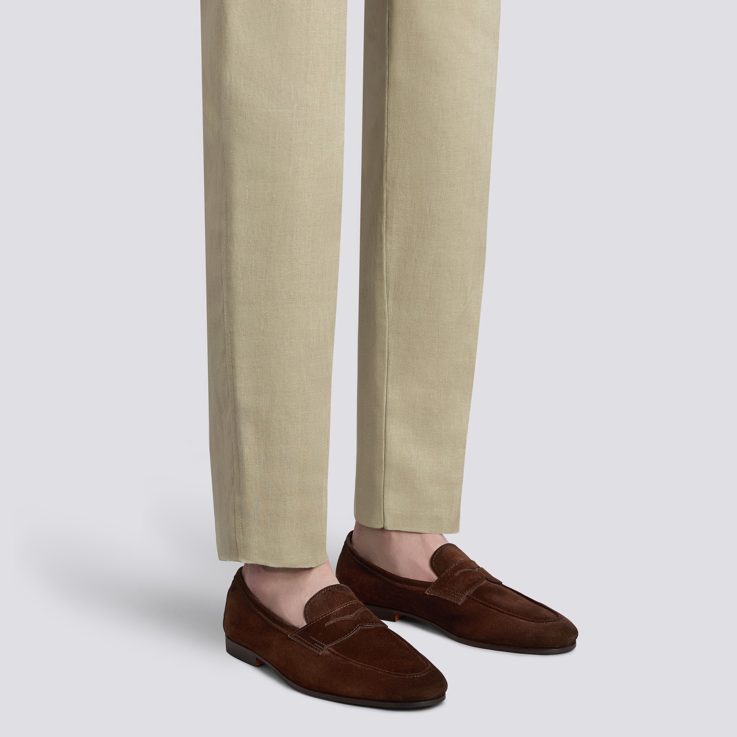 Men's dark brown suede Carlo loafer - 2