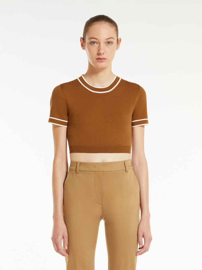 USCIO Cotton yarn cropped jumper 3