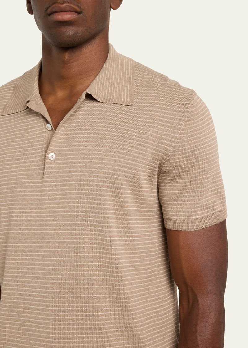 Men's Striped Polo Shirt 5