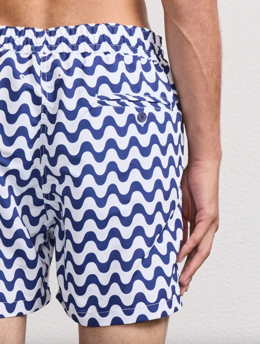 Rio Swim Shorts Copacabana Print Navy - 3