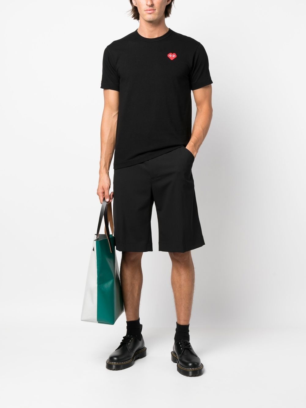 logo-patch cotton T-shirt - 2