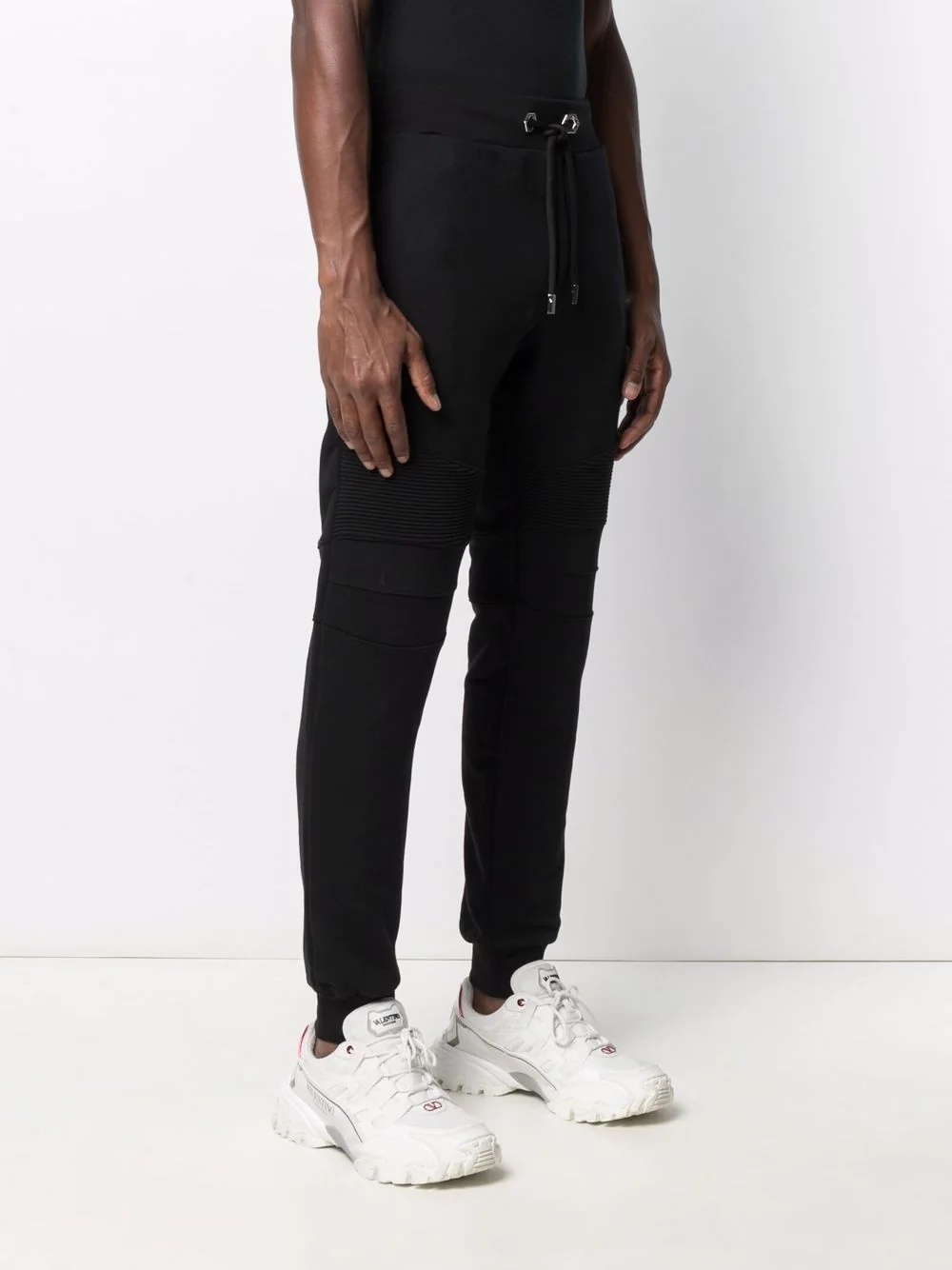 ribbed-panel track pants - 3