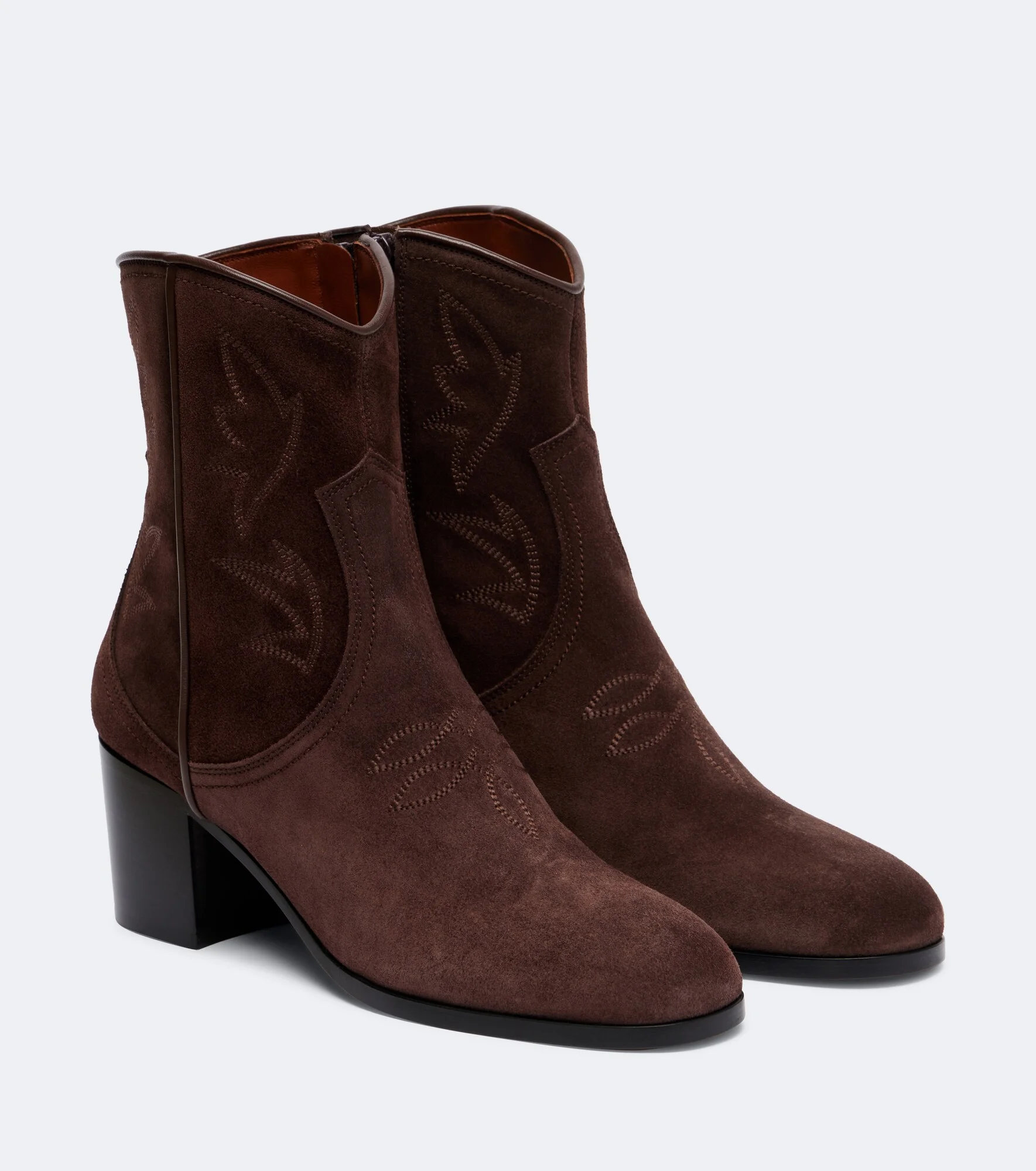 Bard embroidered suede ankle boots - 1