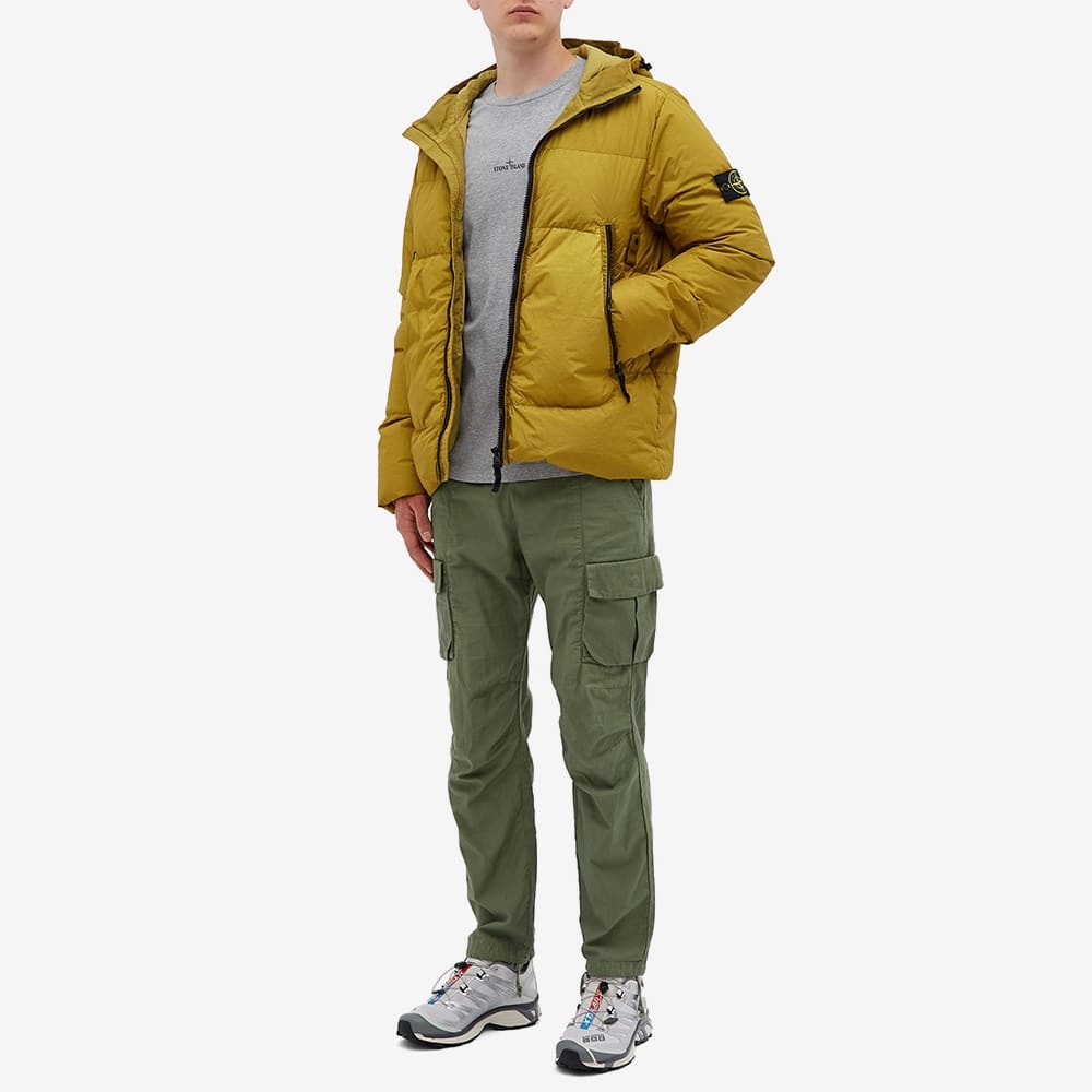 Stone Island Garment Dyed Crinkle Reps Hooded Down Jacket - 7