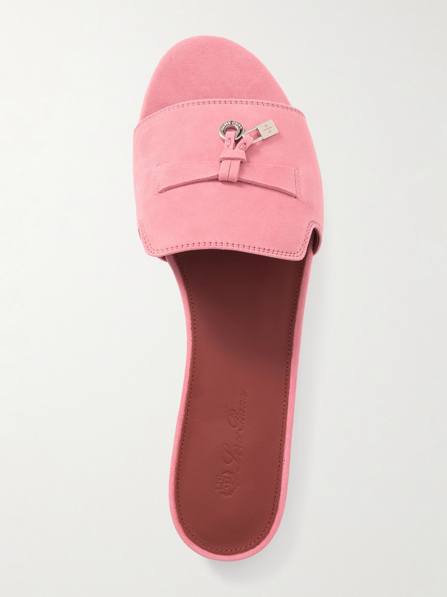 Summer Charms suede slides Pink - 5