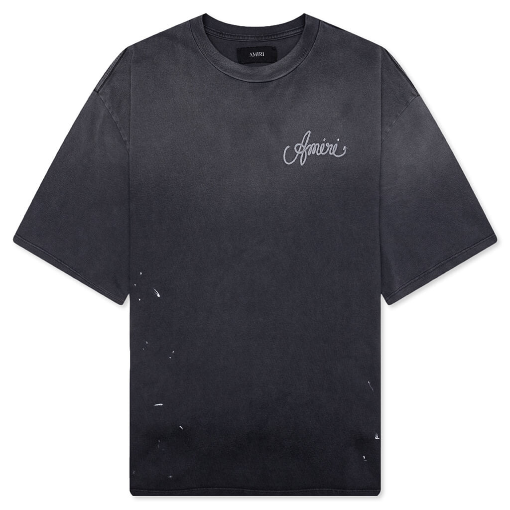AMIRI DESIGN STUDIO OVERSIZED TEE - BLACK - 1