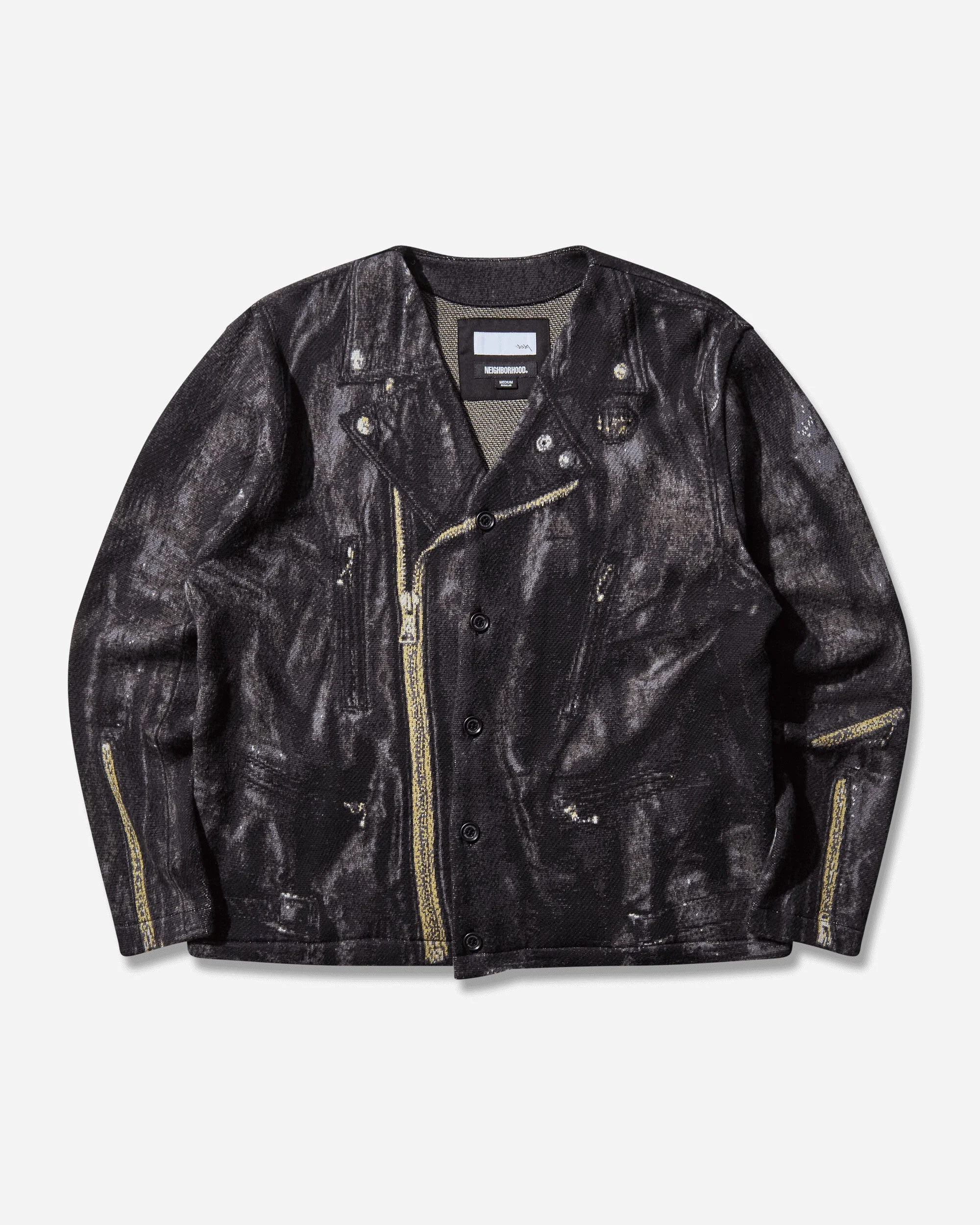 Men's TOLQ Riders Pattern Cardigan Black - 1