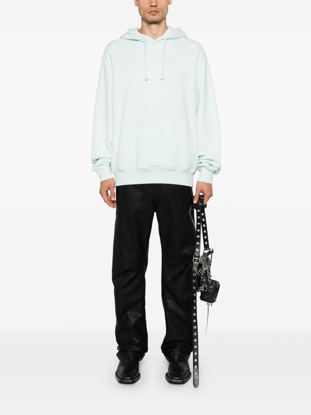 logo-embroidered hoodie - 2