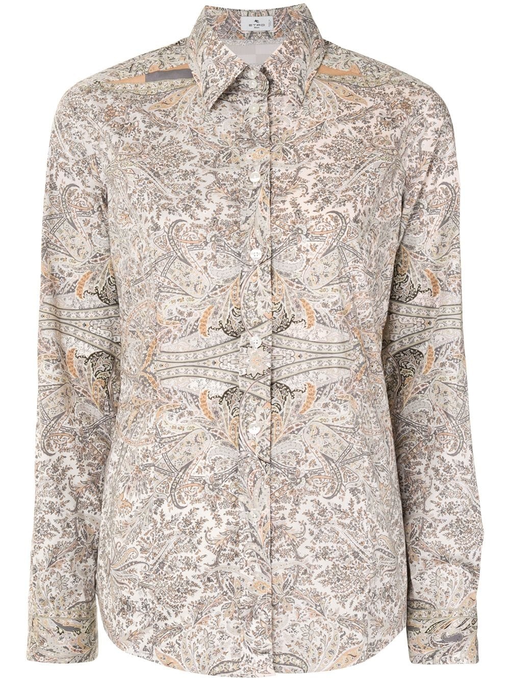 paisley print shirt - 1