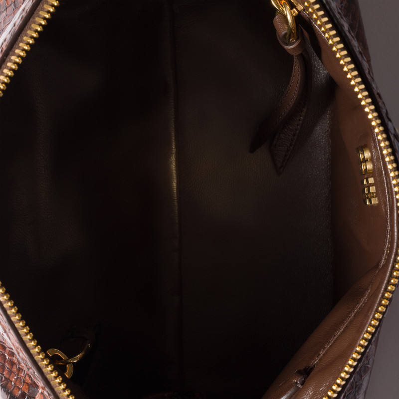 Python-print Ayers leather clutch 4