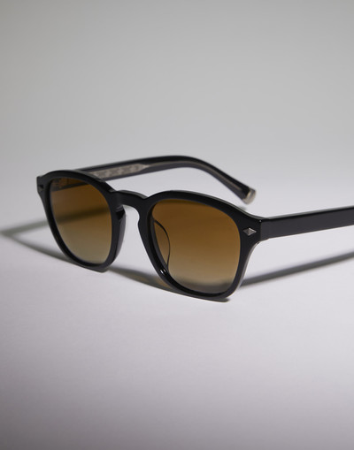 Brunello Cucinelli Intarsia Rays acetate sunglasses with polarized lenses outlook
