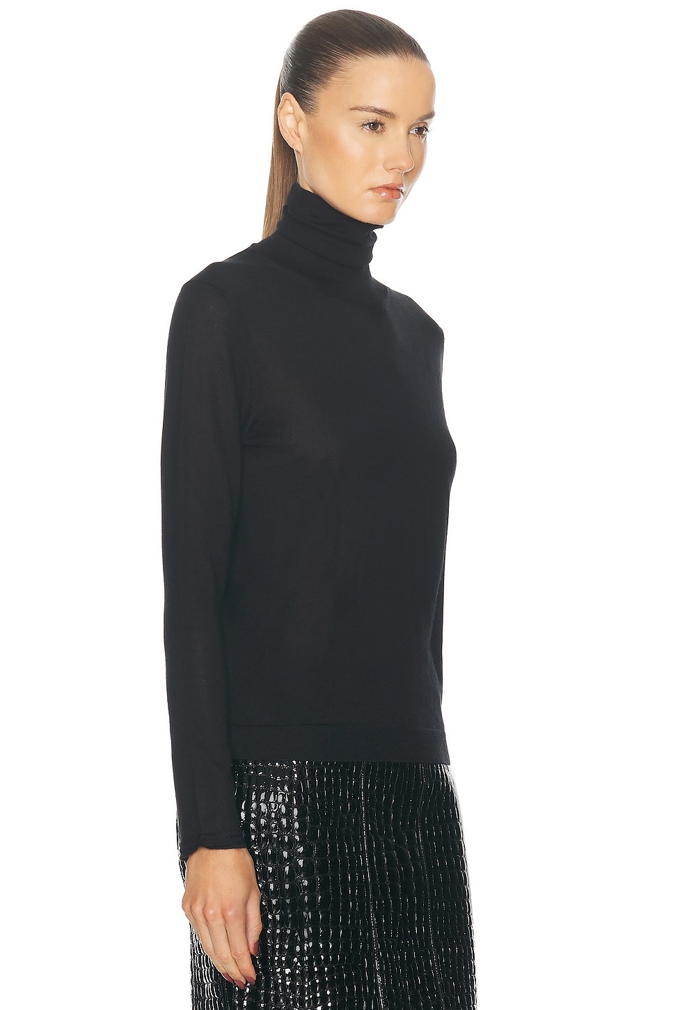 Cashmere Turtleneck Top - 2