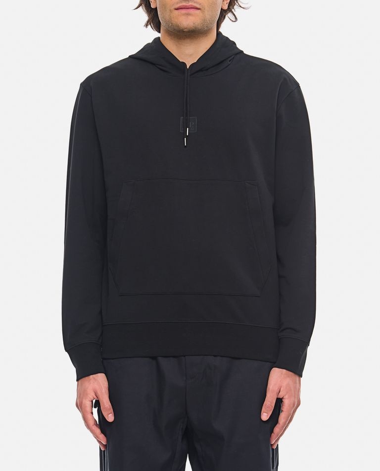 METROPOLIS SERIES STRETCH FLEECE HOODED LOGO SWEATSHIRT - 1