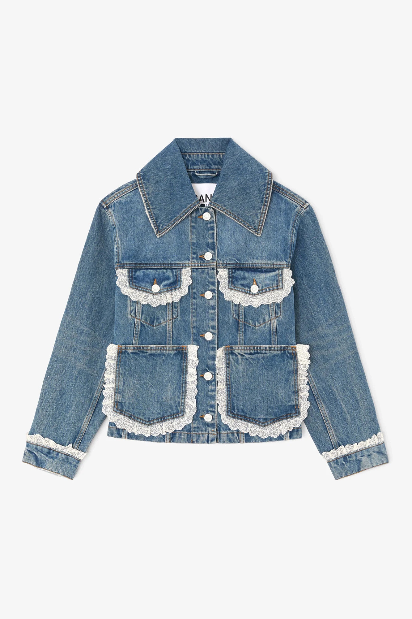 JACKET IN RIGID DENIM - 1