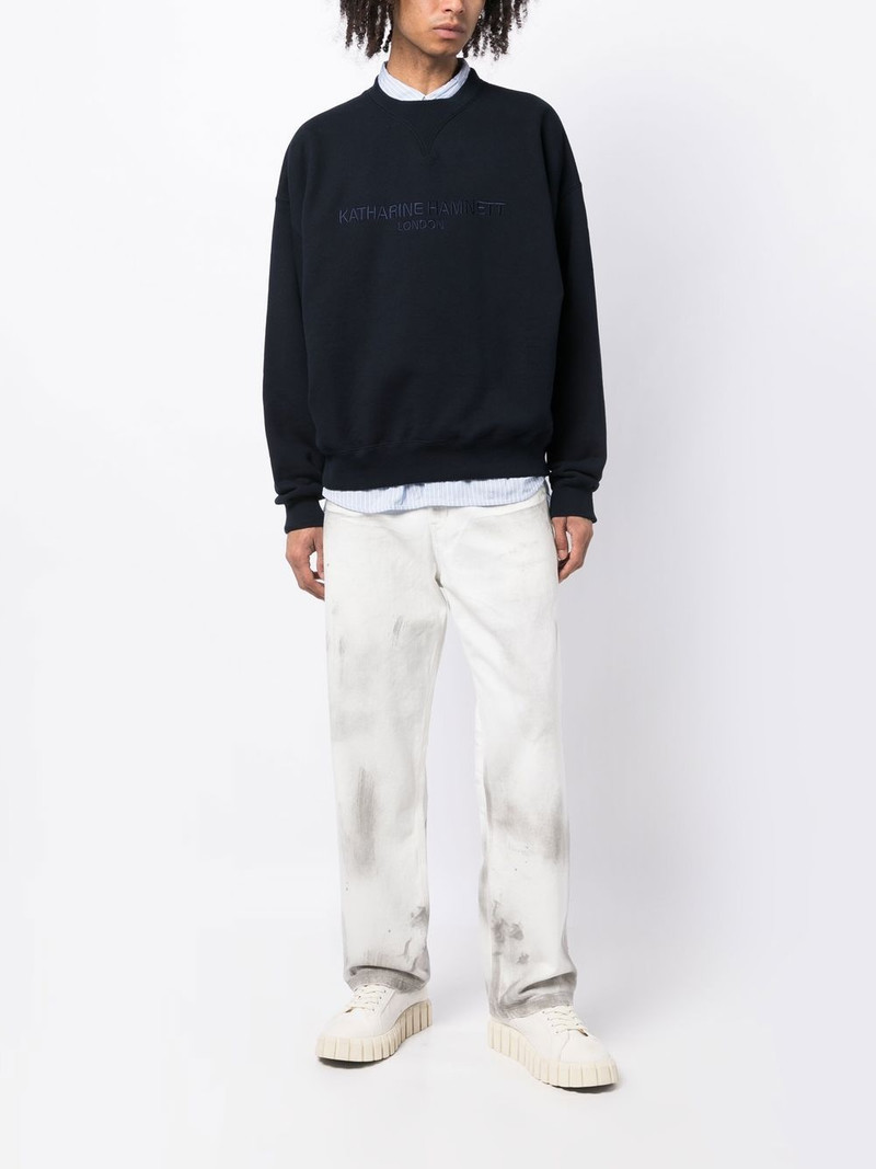 NEIGHBORHOOD embroidered-logo cotton sweatshirt outlook