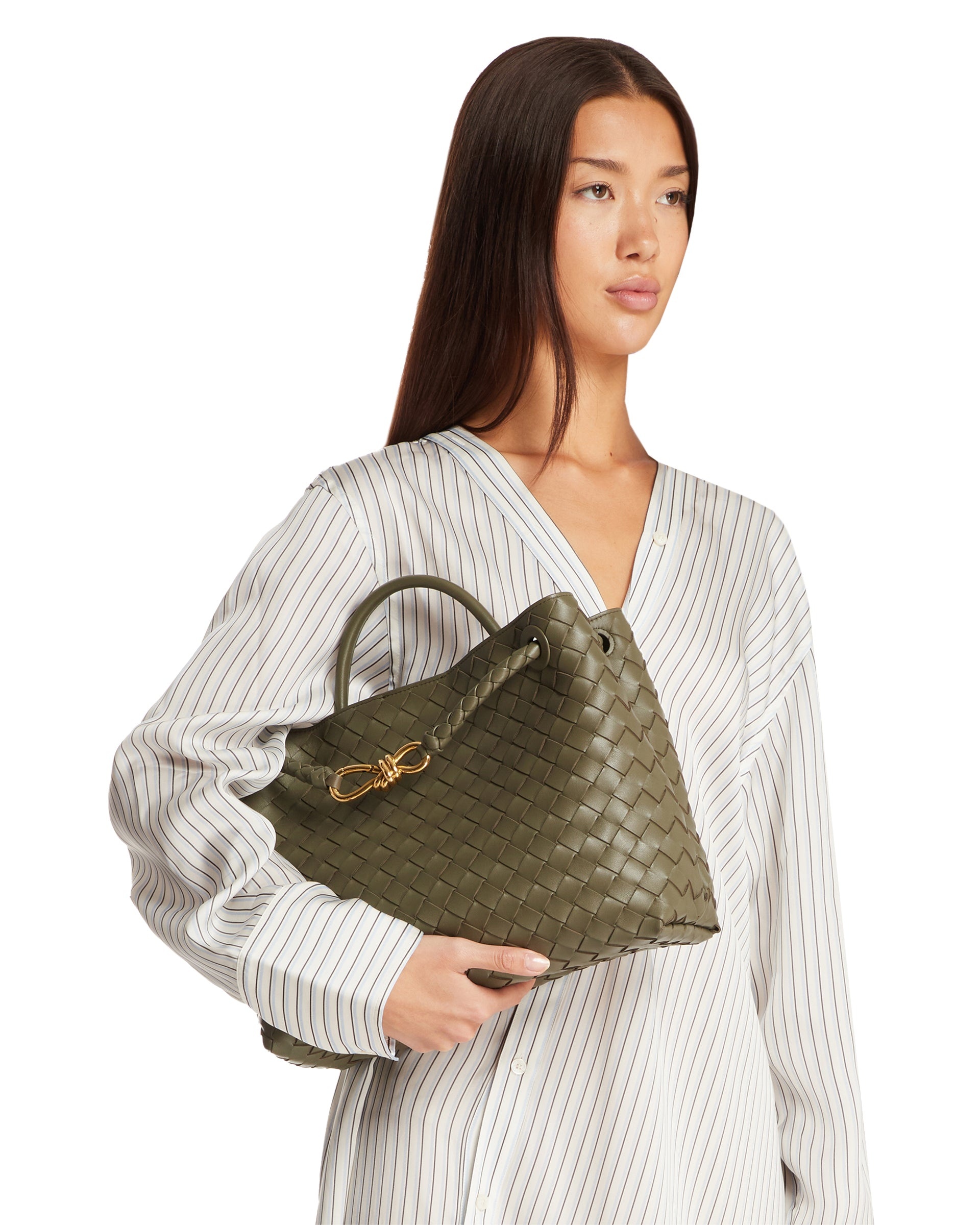 Green Medium Andiamo Bag - 4