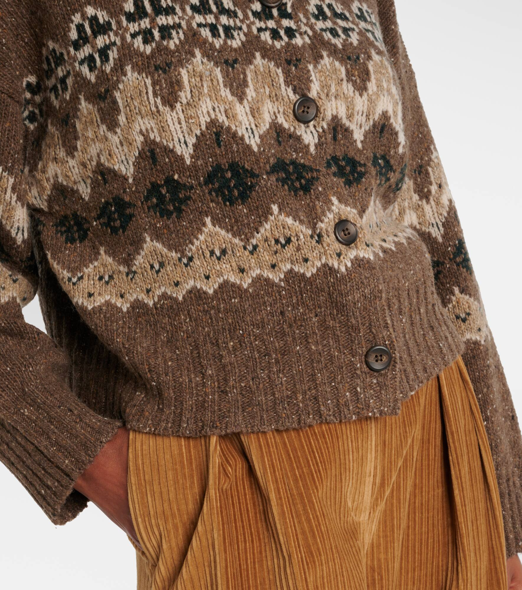 Cammie Fair Isle wool-blend cardigan - 5