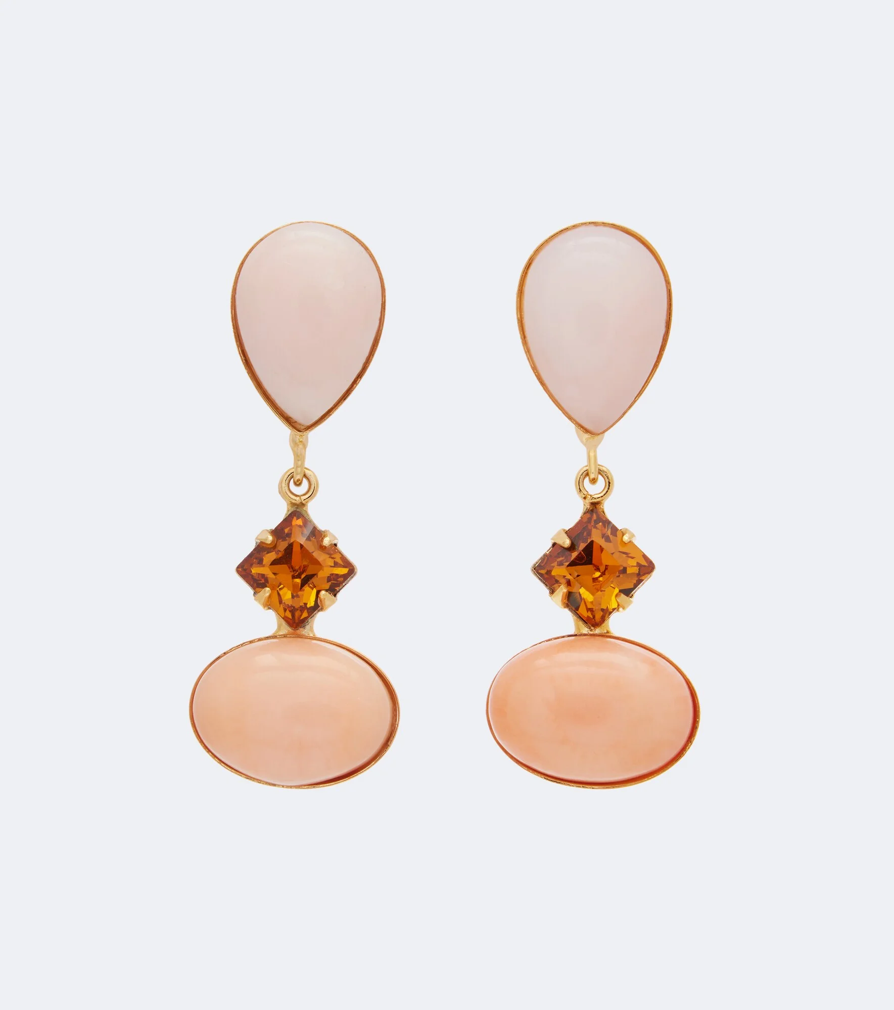 Quincy embellished drop earrings - 1