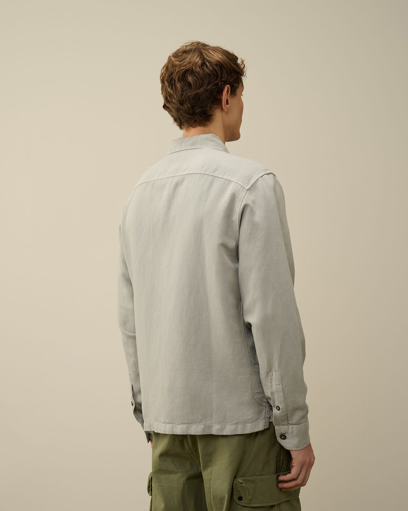 Broken Linen/Cotton Pocket Shirt 3