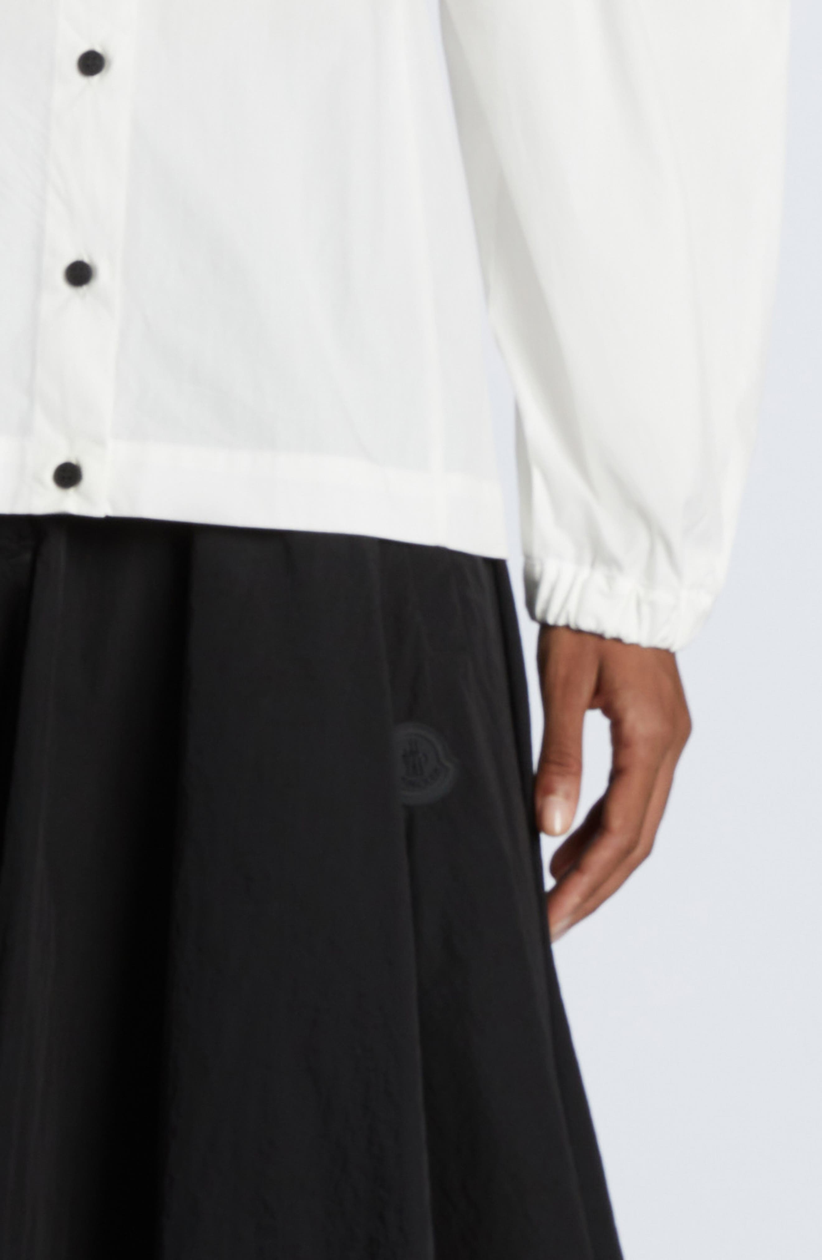 Moncler Belted Circle Skirt in Black at Nordstrom - 7