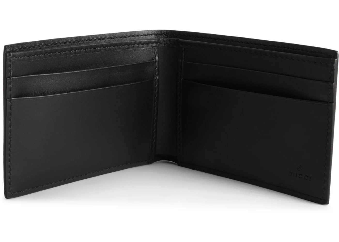 Gucci Bifold Wallet GG Supreme Kingsnake (4 Card Slots) Black - 3