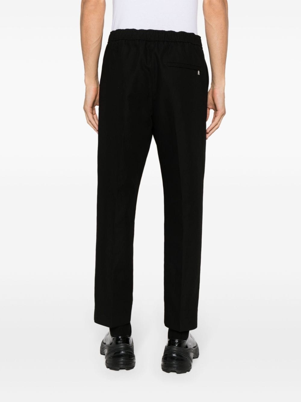 mid-rise tapered trousers - 4
