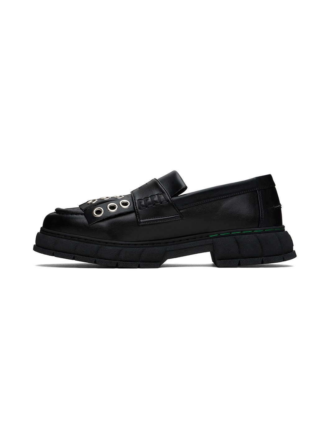 Black Progres II Metal Loafers - 3