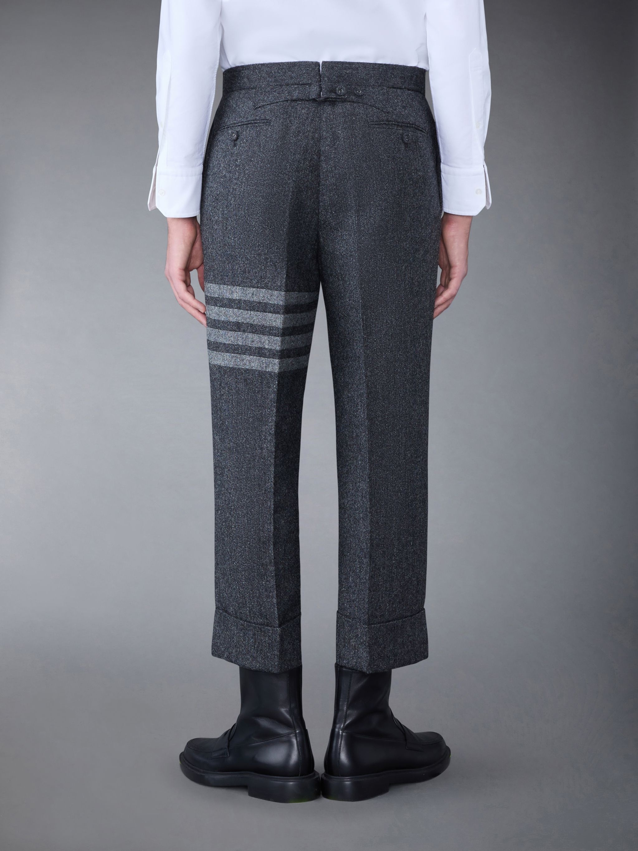 Thom Browne Gray Classic Backstrap Trousers