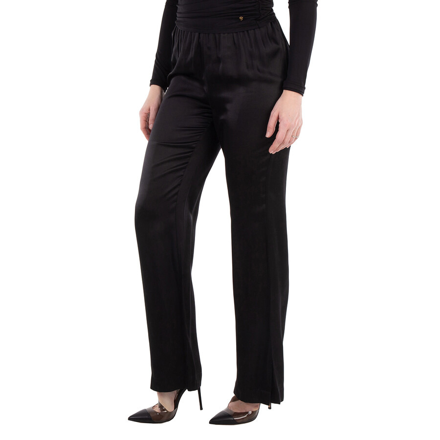 Anine Bing Ladies Black Aden Wide Leg Pants - 2