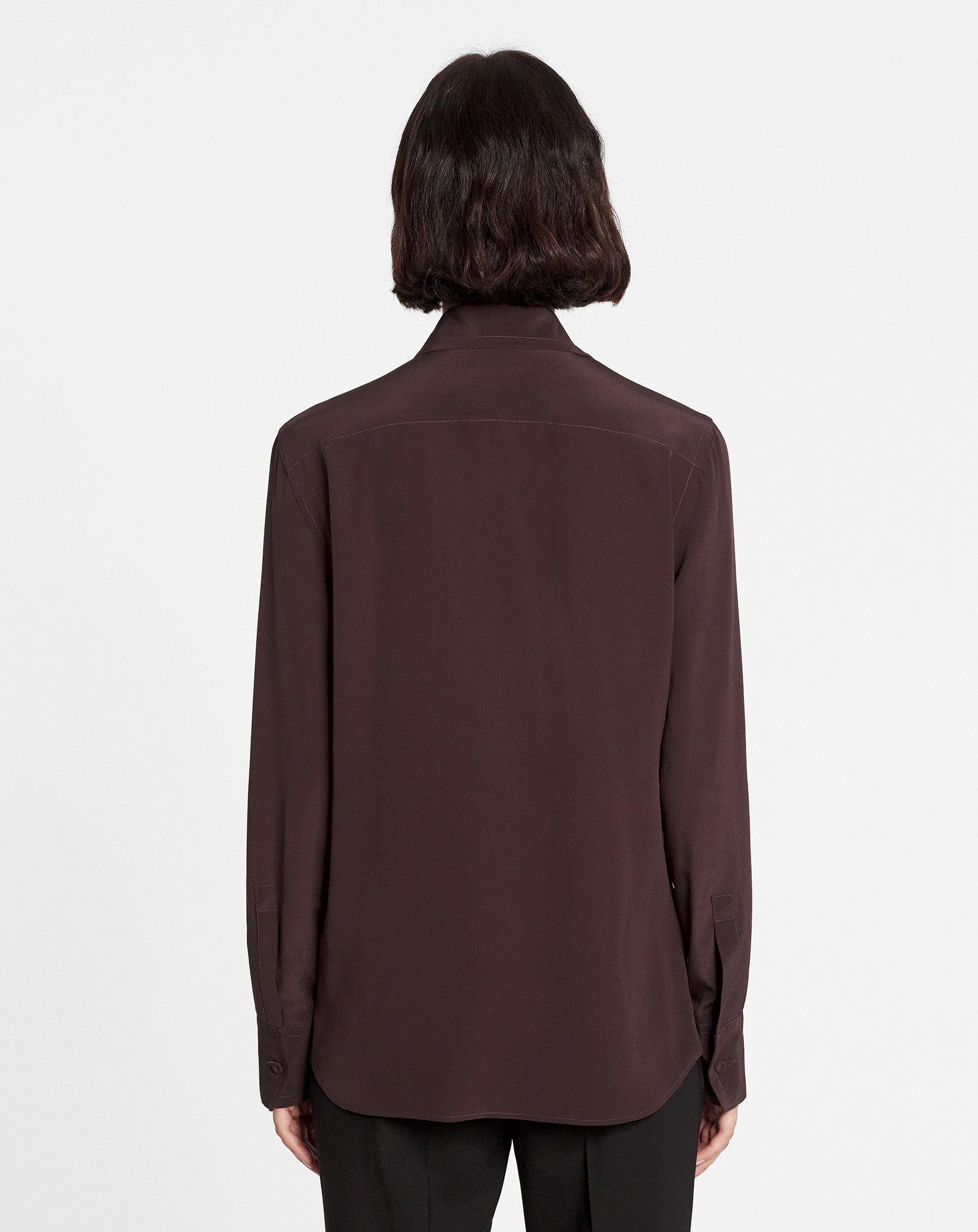 CLASSIC CREPE DE CHINE SHIRT - 4