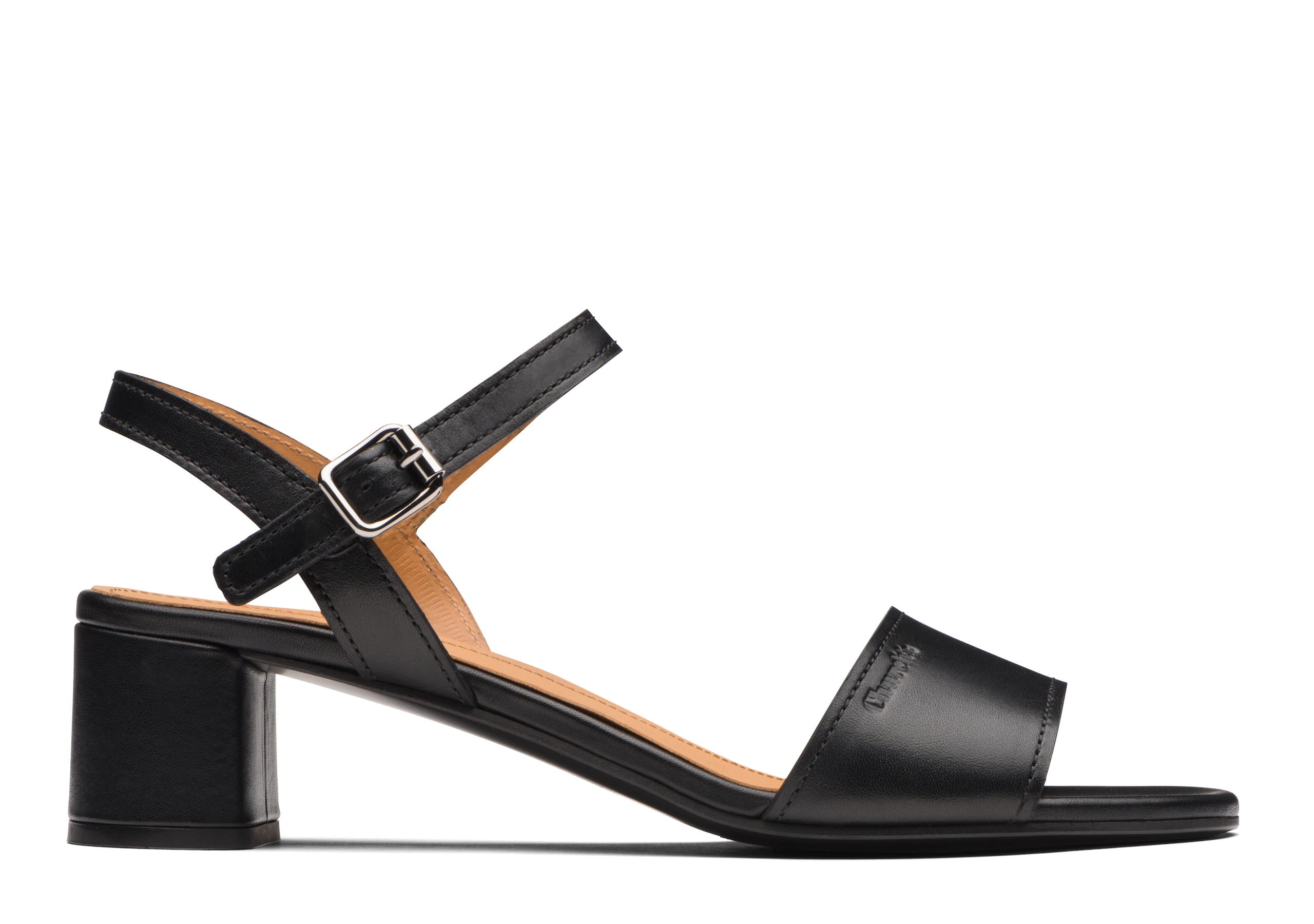 Debbie
Calf Leather Mid Heel Sandal Black - 1