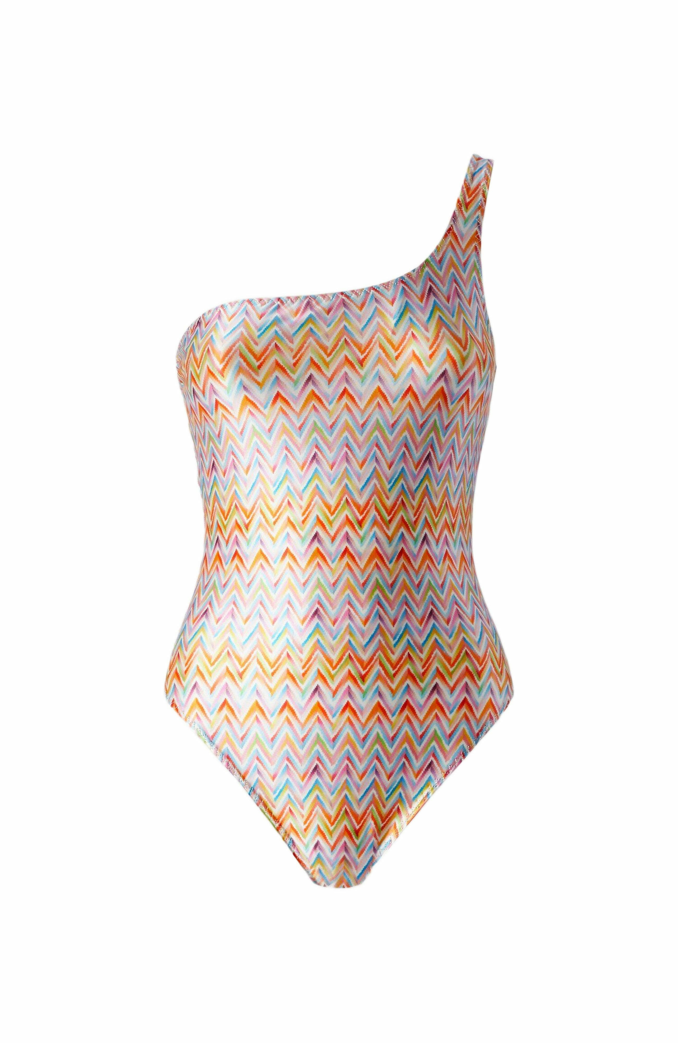Missoni One-shoulder Swimsuit In Technical Fabric in Multicoloured at Nordstrom - 4