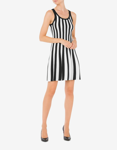 Moschino ARCHIVE STRIPES STRETCH VISCOSE DRESS outlook