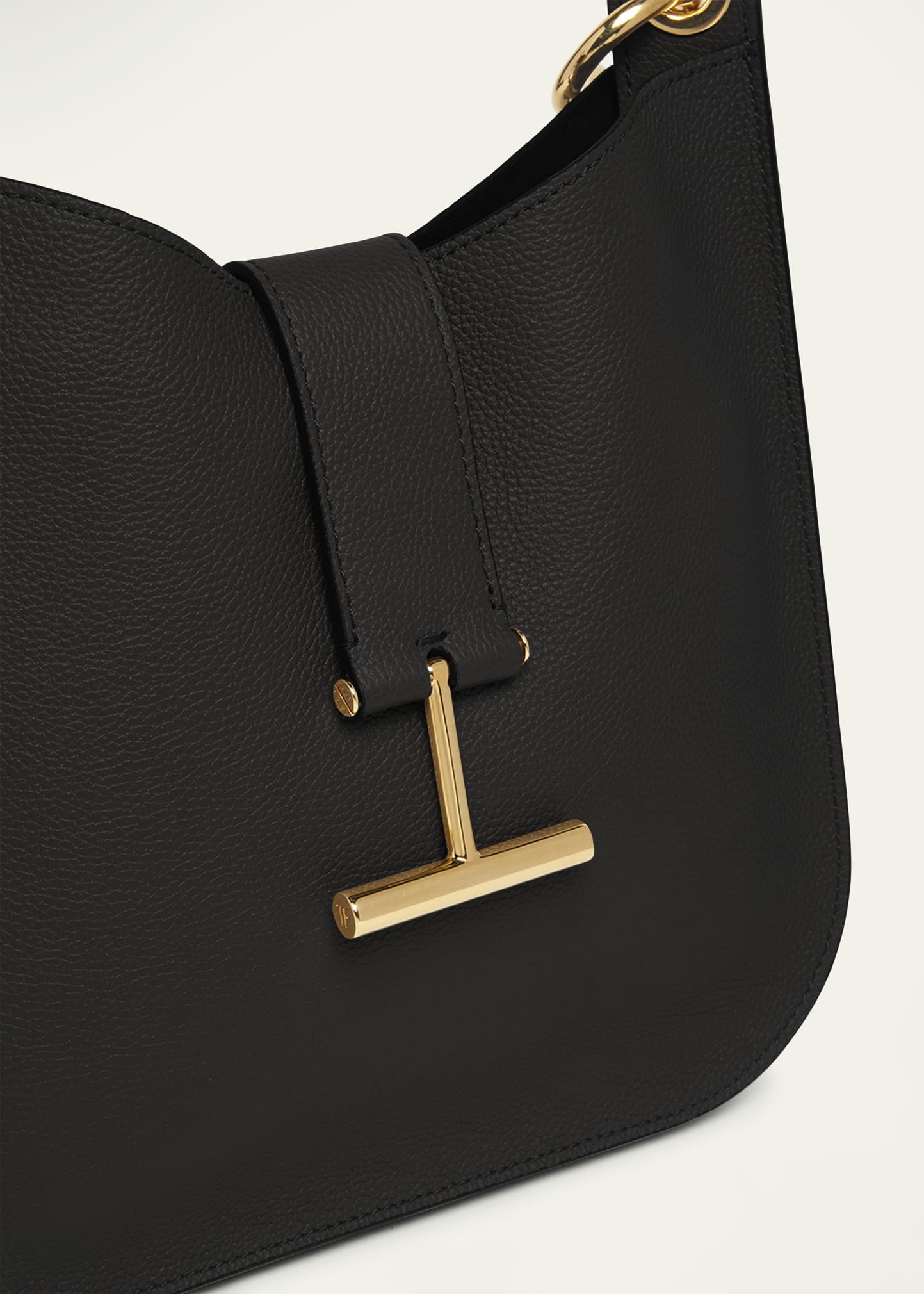 Tara Small Hobo Crossbody in Grained Leather - 6