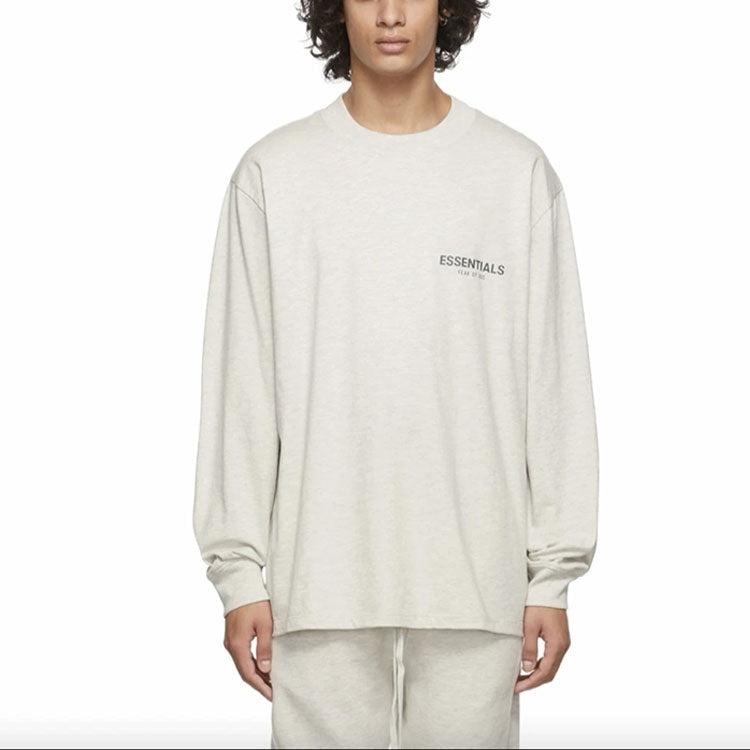 Fear of God Essentials FW21 Long Sleeve T-Shirt White FOG-FW21-157 - 4
