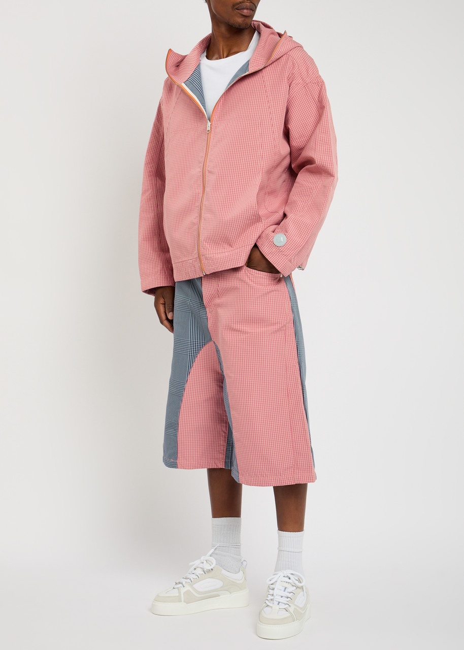 Pdf Channel Low Ride Checked Cotton-blend Jacket - 4