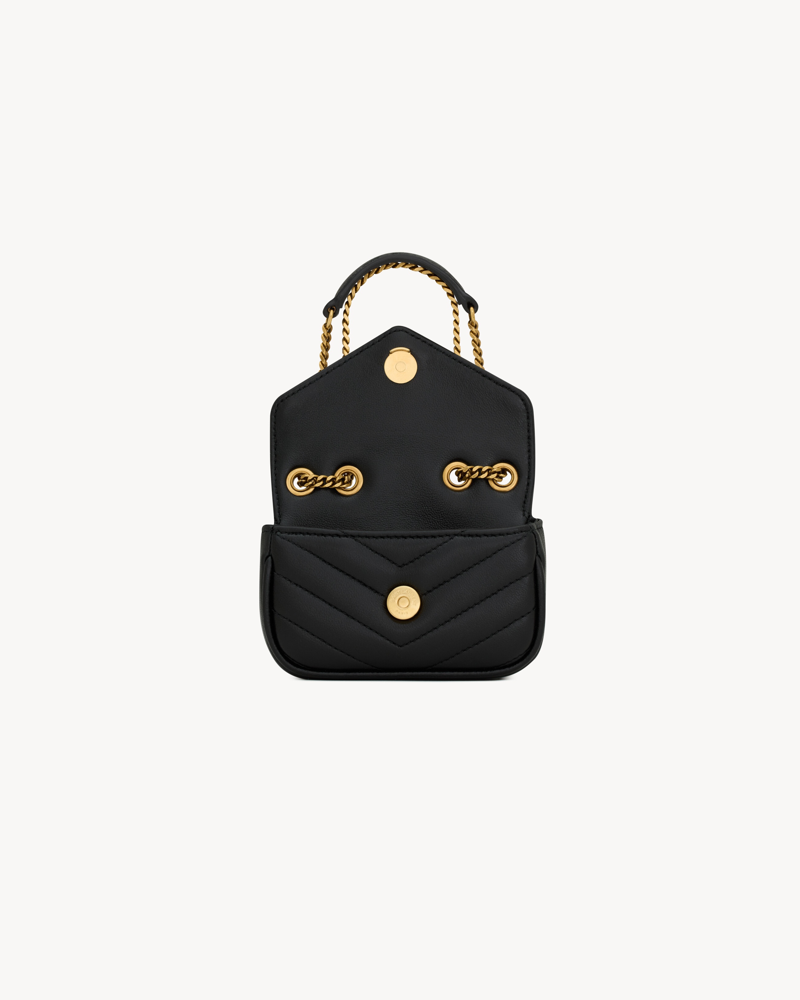 LOULOU MICRO BAG IN LAMBSKIN - 4