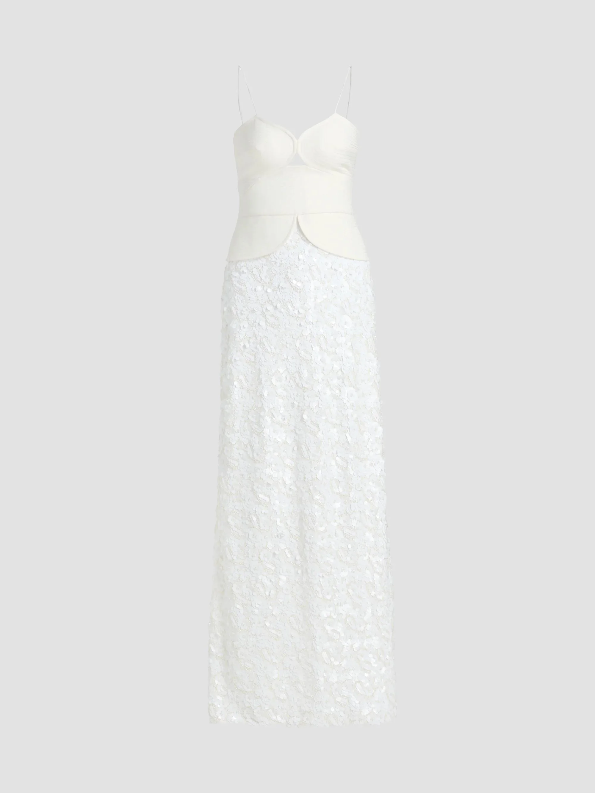 Women's Femme Fatale Pryde Column Maxi Dress - Ivory - 1