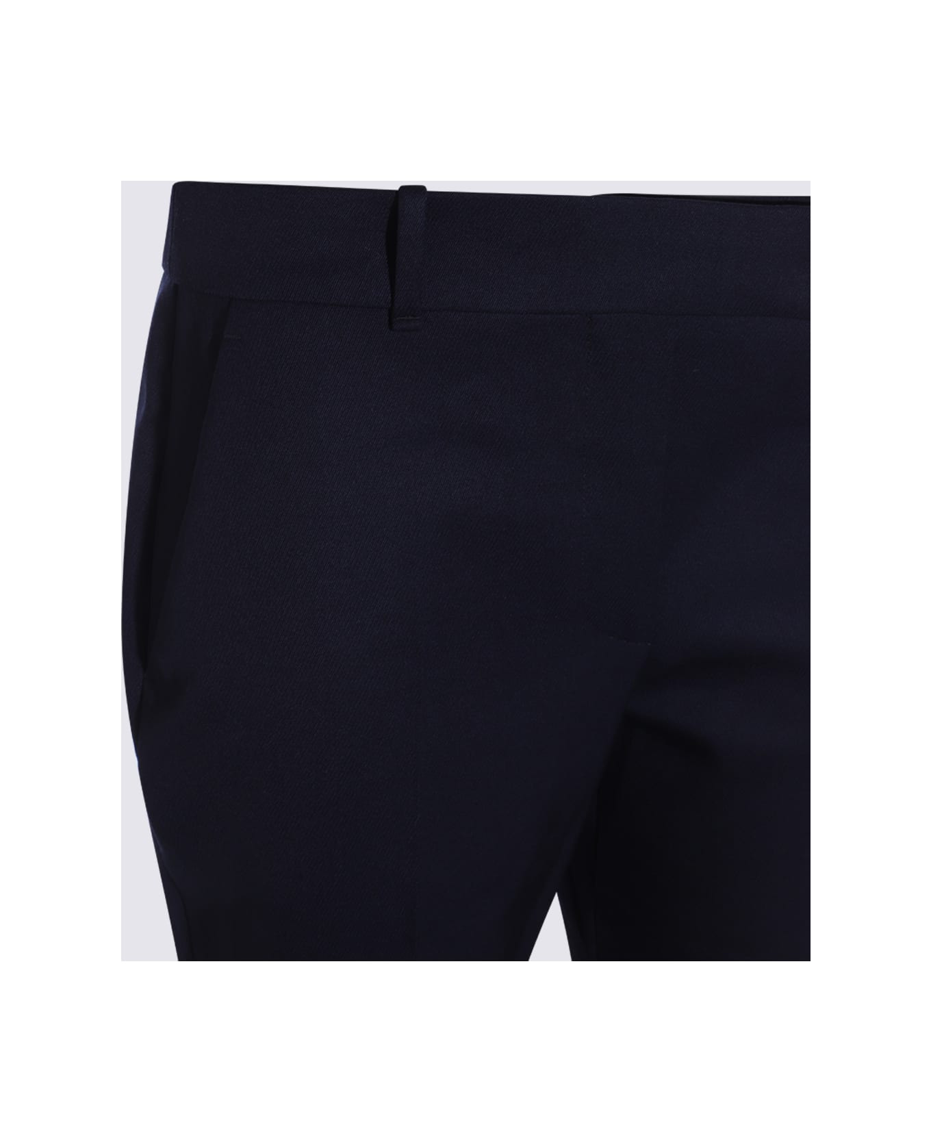 Navy Wool Pants - 3