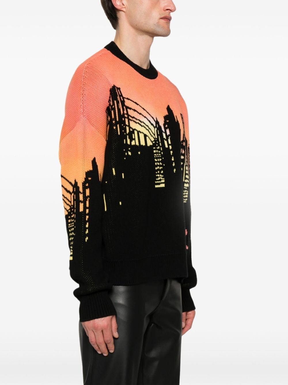 patterned intarsia-knit jumper - 3