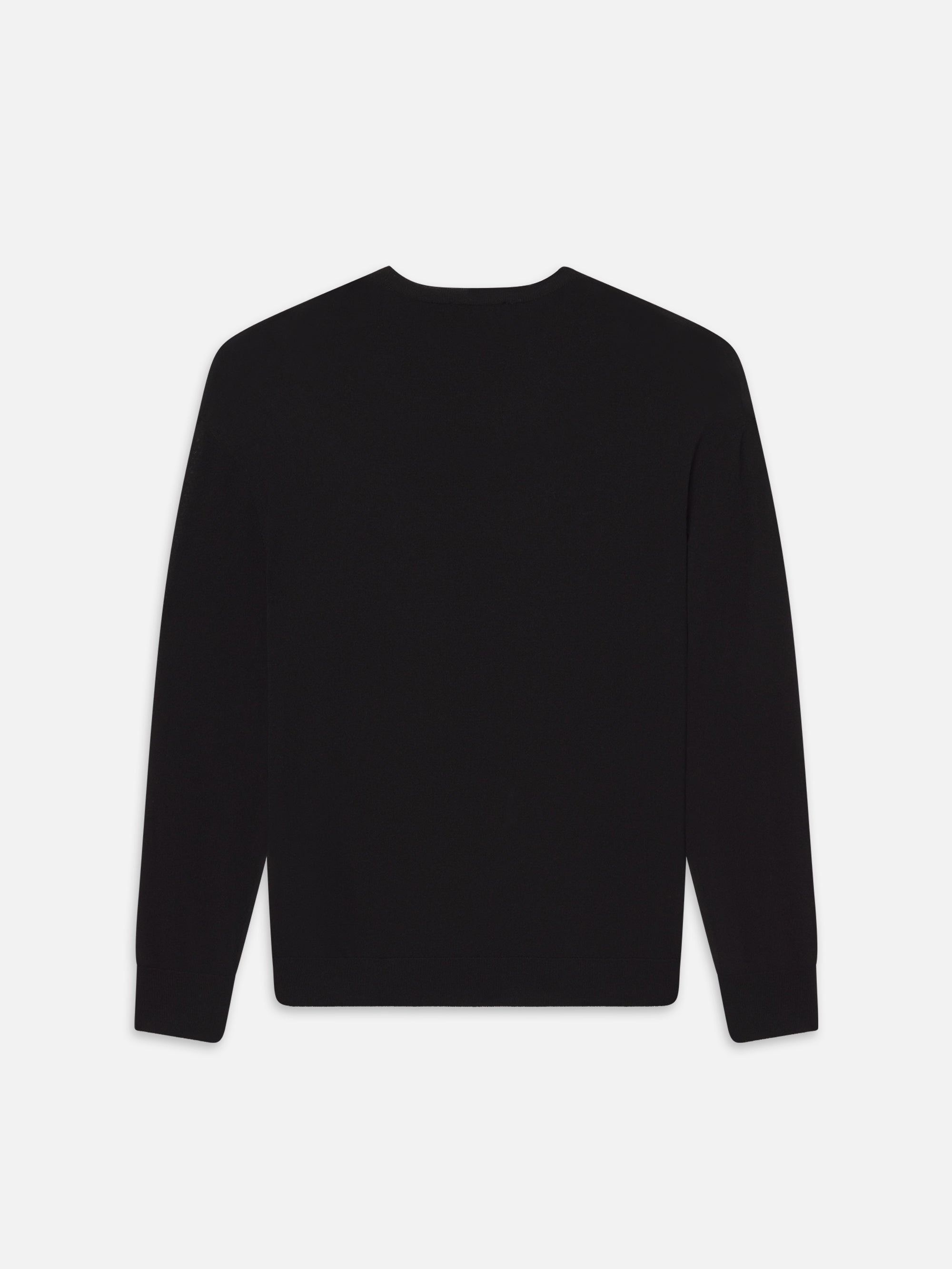 Superfine Crewneck Sweater in Black - 3