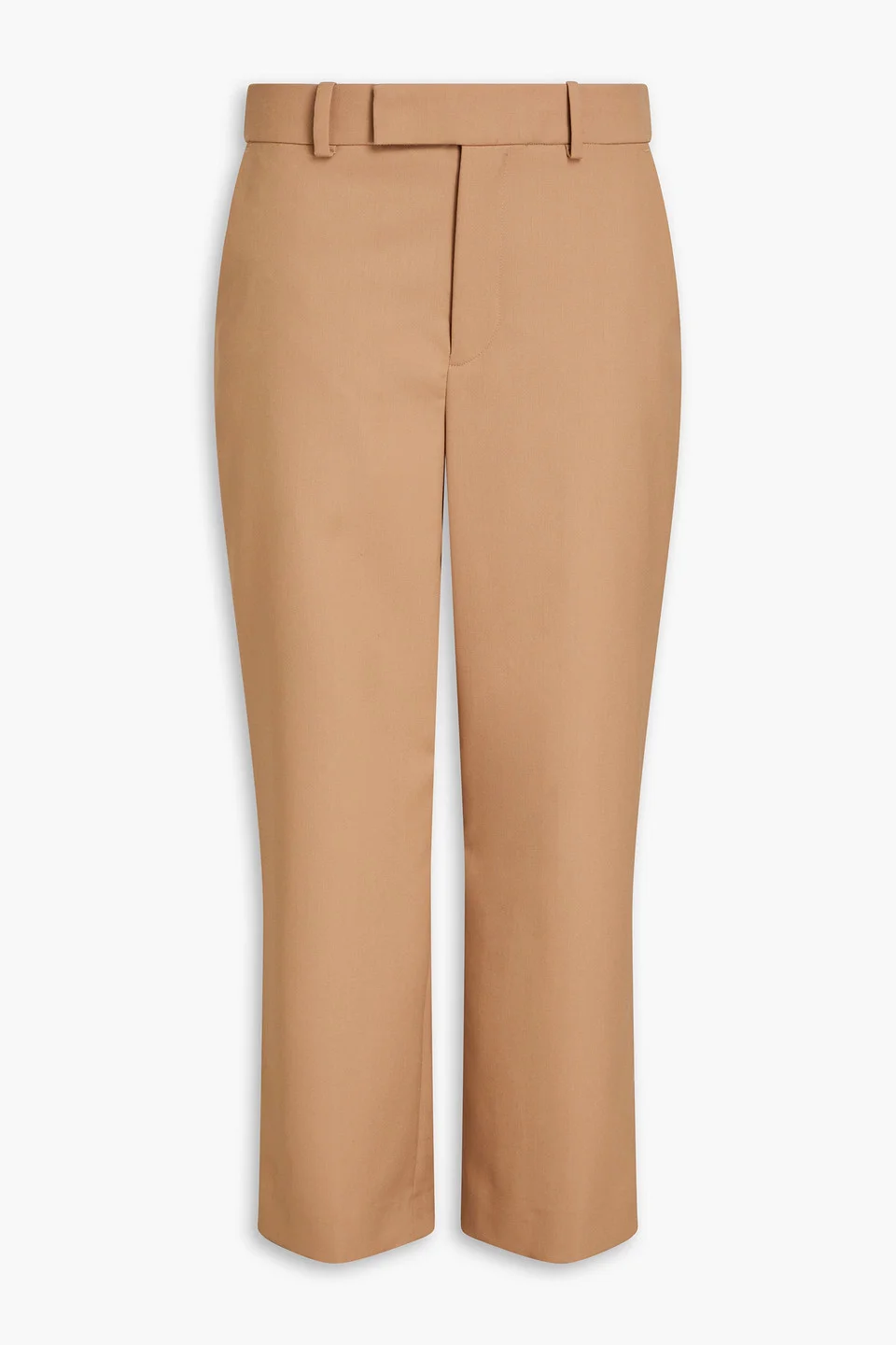 Wool-blend twill straight-leg pants - 1