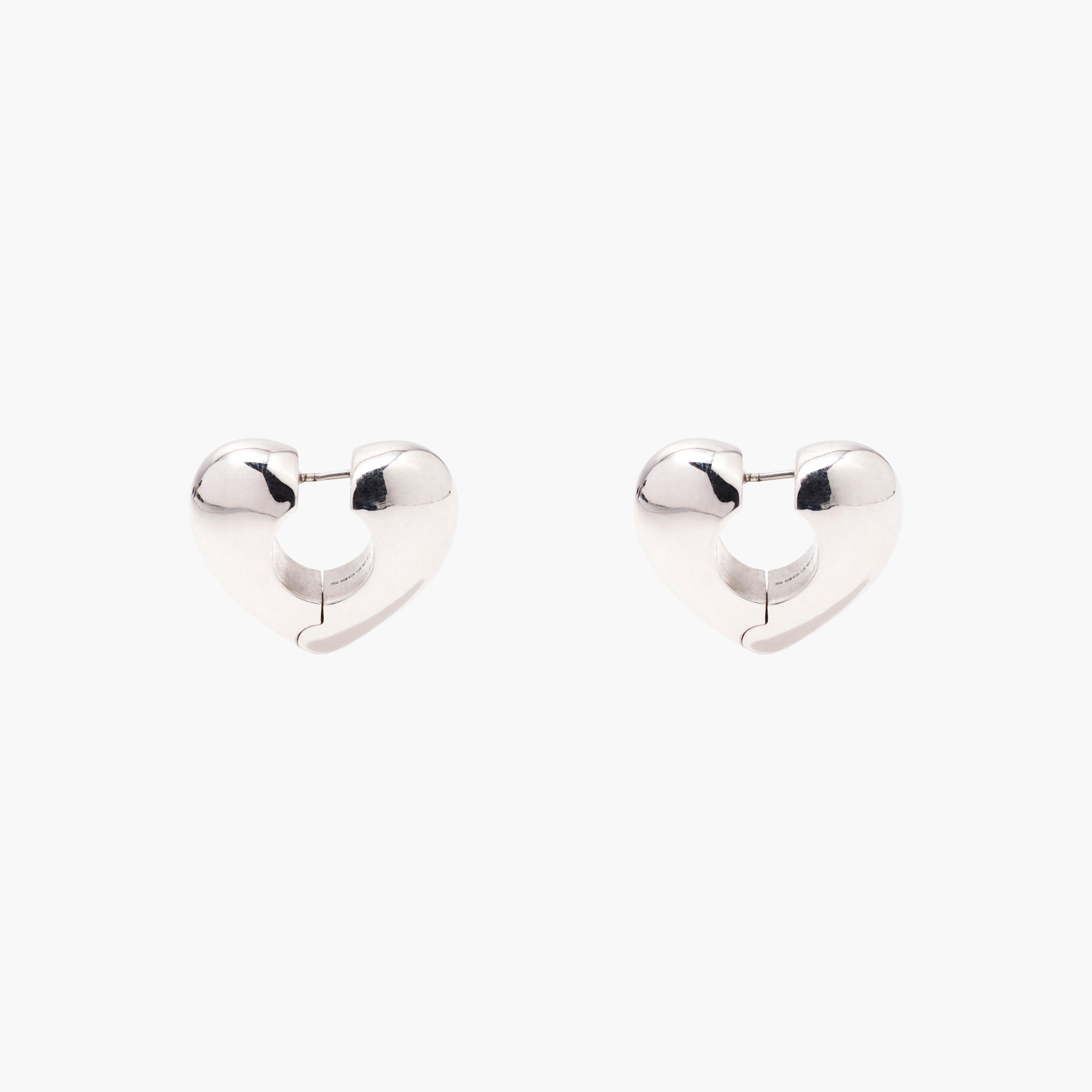 THE CHARMED BUBBLE HEART HOOPS - 1