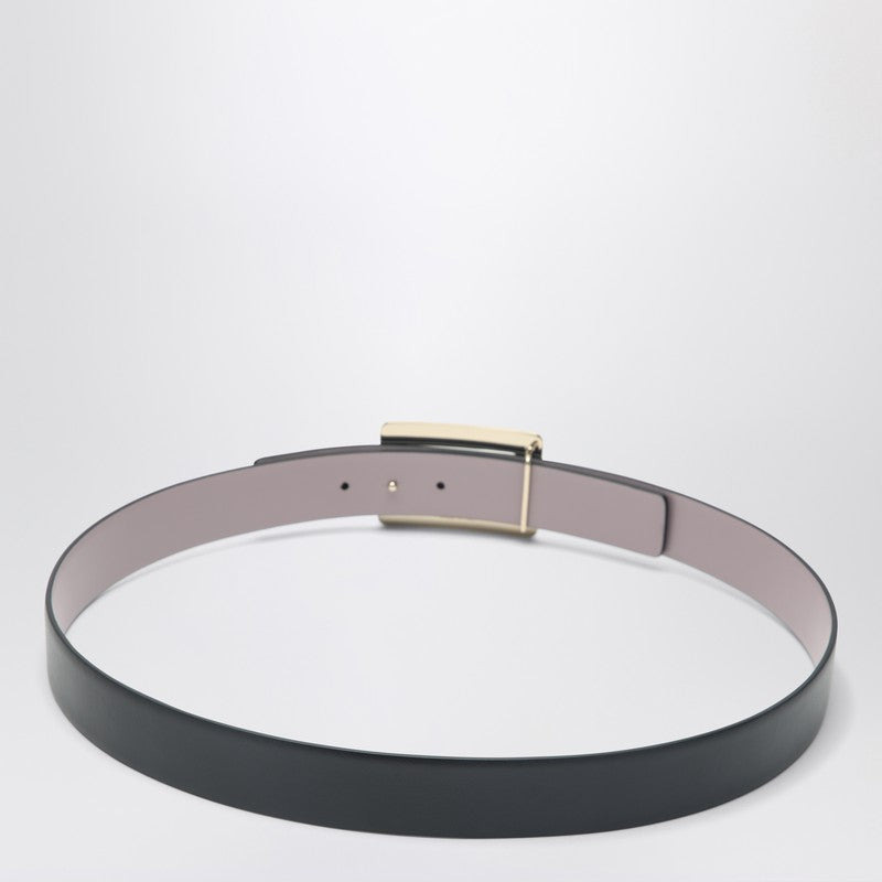 BELLE VIVIER BLACK/PINK LEATHER BELT - 2
