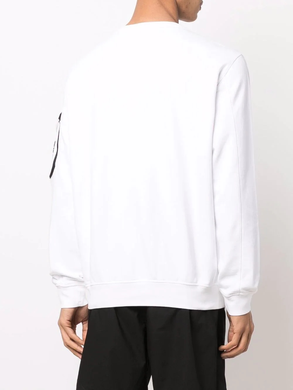 Compass badge crew-neck sweatshirt - 4