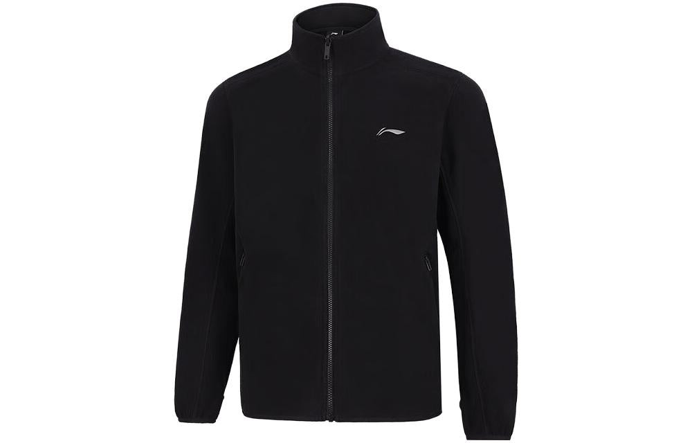 Li-Ning Logo 3-in-1 Polar Fleece Hooded Jacket 'Black' AWBT015-5 - 3