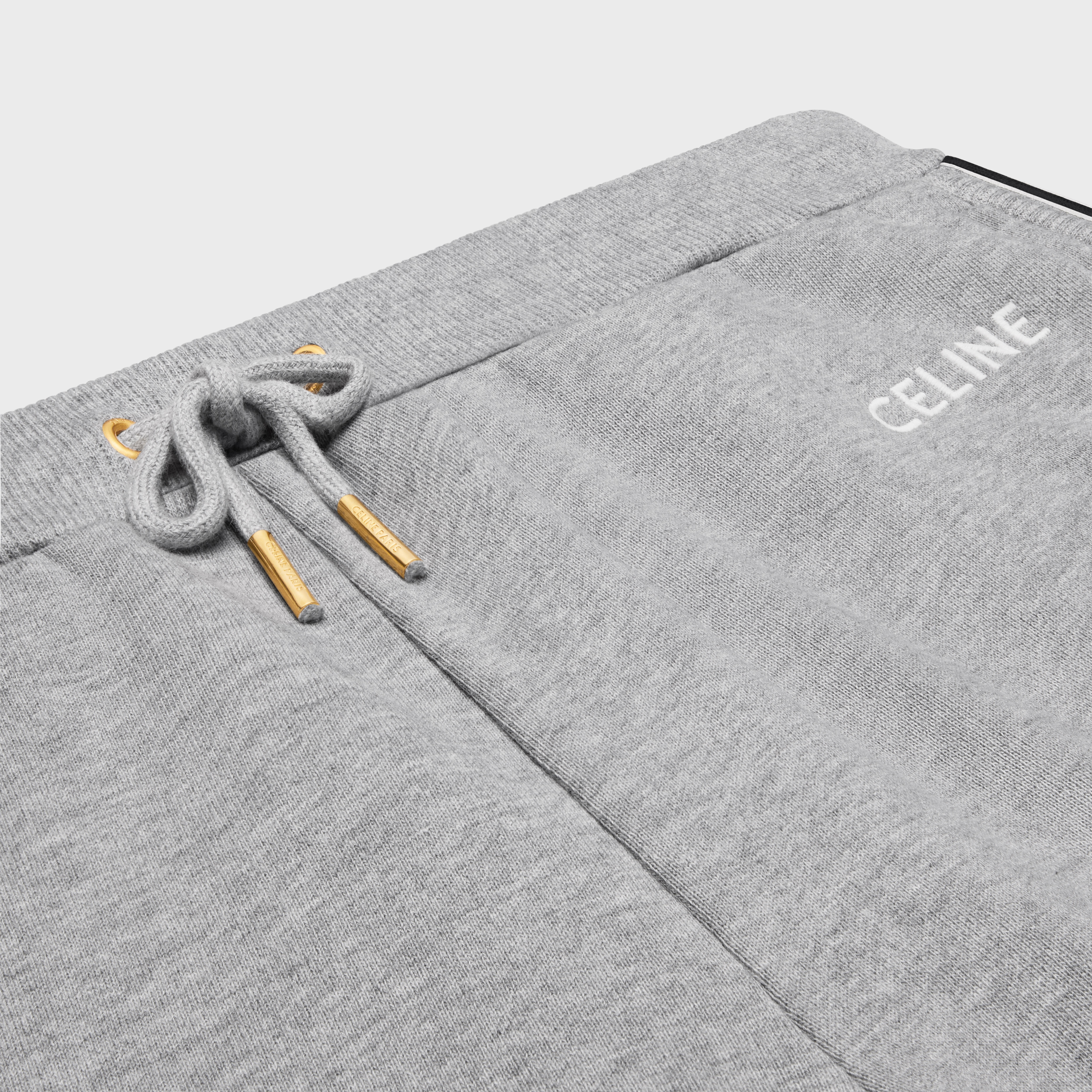 celine mini jogger shorts in cotton fleece - 3