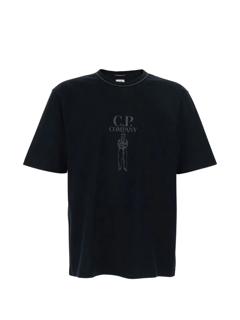 logo-embroidered T-shirt - 1