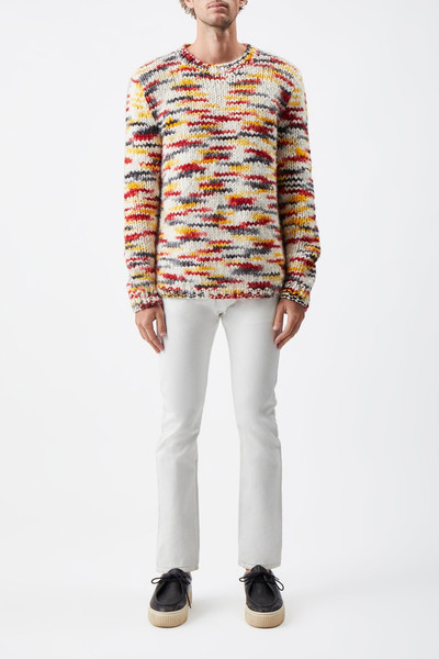 GABRIELA HEARST Lawrence Knit Sweater in Fire Multi Space Dye Welfat Cashmere outlook