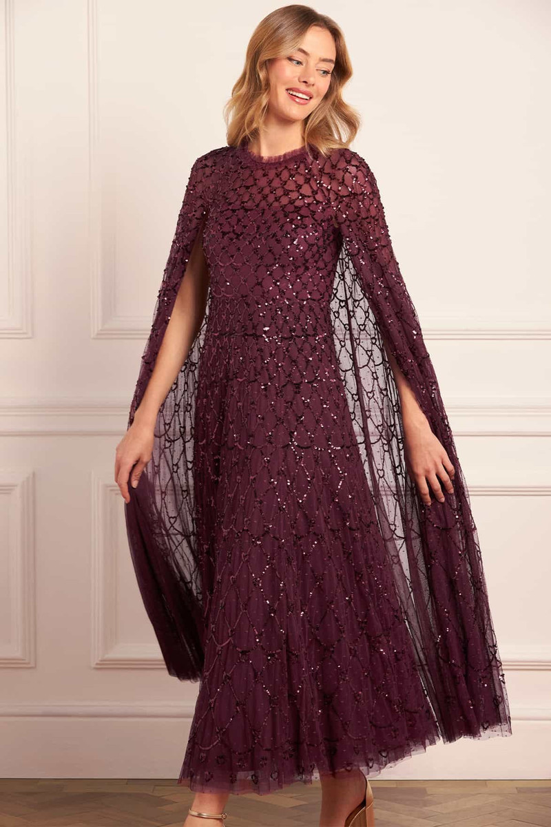 Needle & Thread Heart Lattice Ankle Gown outlook